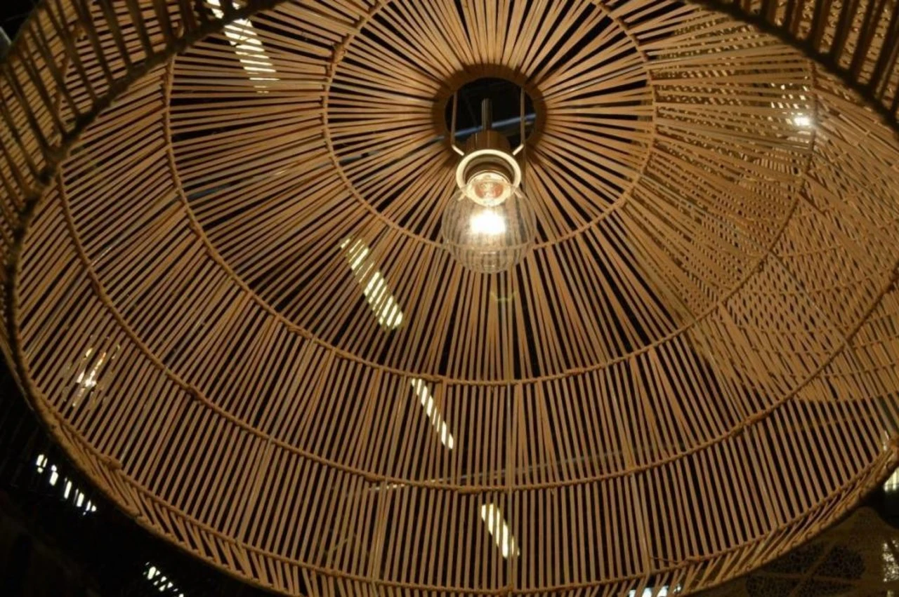 Ay Illuminate Hanglamp Nama 2 Natural Rotan ø58cm - Afbeelding 2