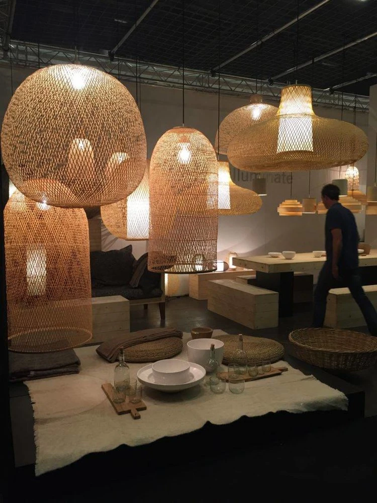 Ay Illuminate Hanglamp Plume Small Bamboe ø38cm - Afbeelding 2