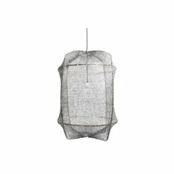 Ay Illuminate Hanglamp Z1 Zwart Sisal Net Grijs ΓΈ67x100cm