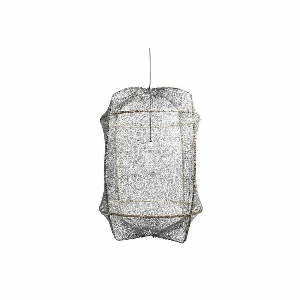 Ay Illuminate Hanglamp Z1 Zwart Sisal Net Grijs ø67x100cm