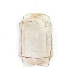 Ay Illuminate Hanglamp Z1 Zwart Sisal Net Tea Dyed ΓΈ67x100cm