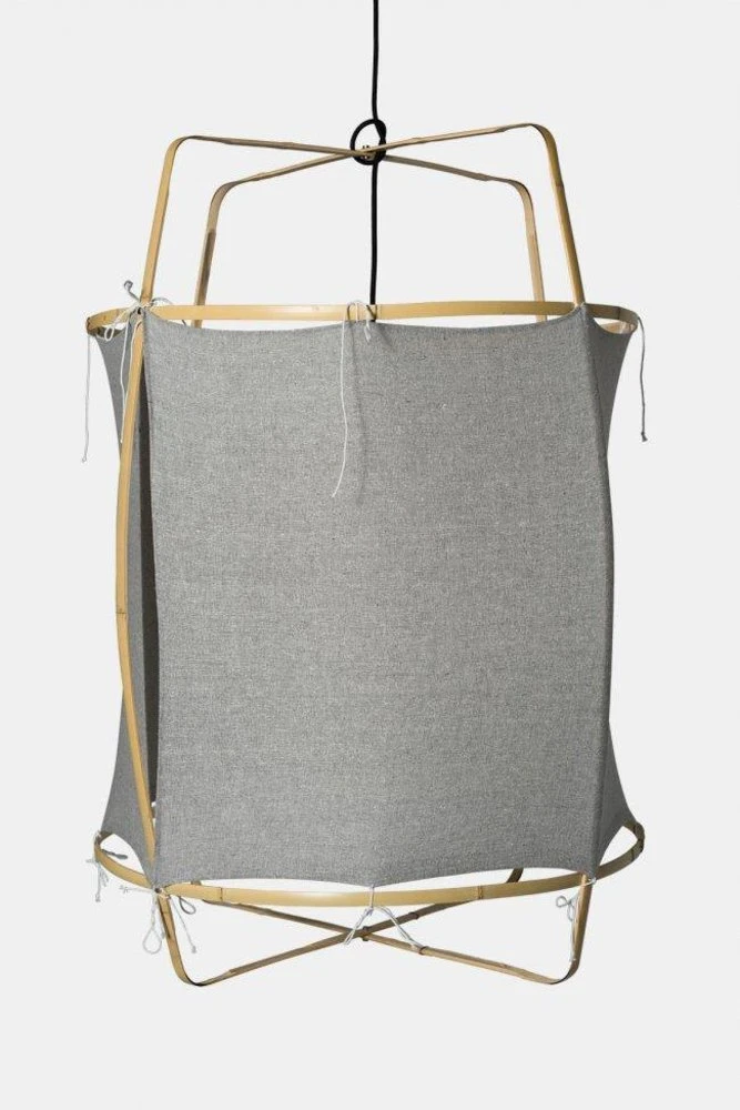 Ay Illuminate Hanglamp Z2 Blond Grijs Katoen ø67x100cm