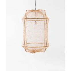 Ay Illuminate Hanglamp Z2 Blond Sisal Net Tea Dyed ΓΈ67x100cm