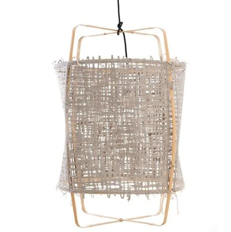 Ay Illuminate Hanglamp Z22 Blond Bamboe Grijs Karton ø48,5x72,5cm - Afbeelding 2