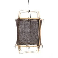 Ay Illuminate Hanglamp Z22 Blond Bamboe Zwart Cashmere ΓΈ48,5x72,5cm