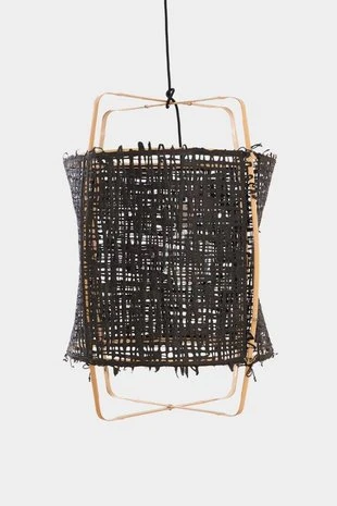 Ay Illuminate Hanglamp Z22 Blond Bamboe Zwart Karton ø48,5x72,5cm - Afbeelding 2