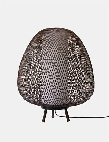 Ay Illuminate Vloerlamp Twiggy Egg Bruin Bamboe ø60cm - Afbeelding 2