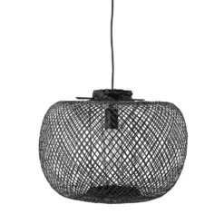 Bloomingville Hanglamp Bamboe - Zwart