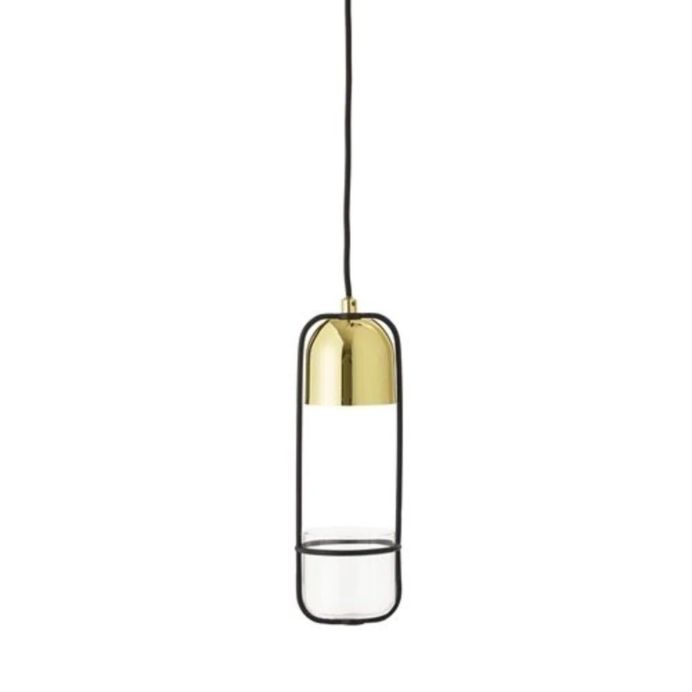 Bloomingville Hanglamp Gold Finish LED Glas - Afbeelding 2
