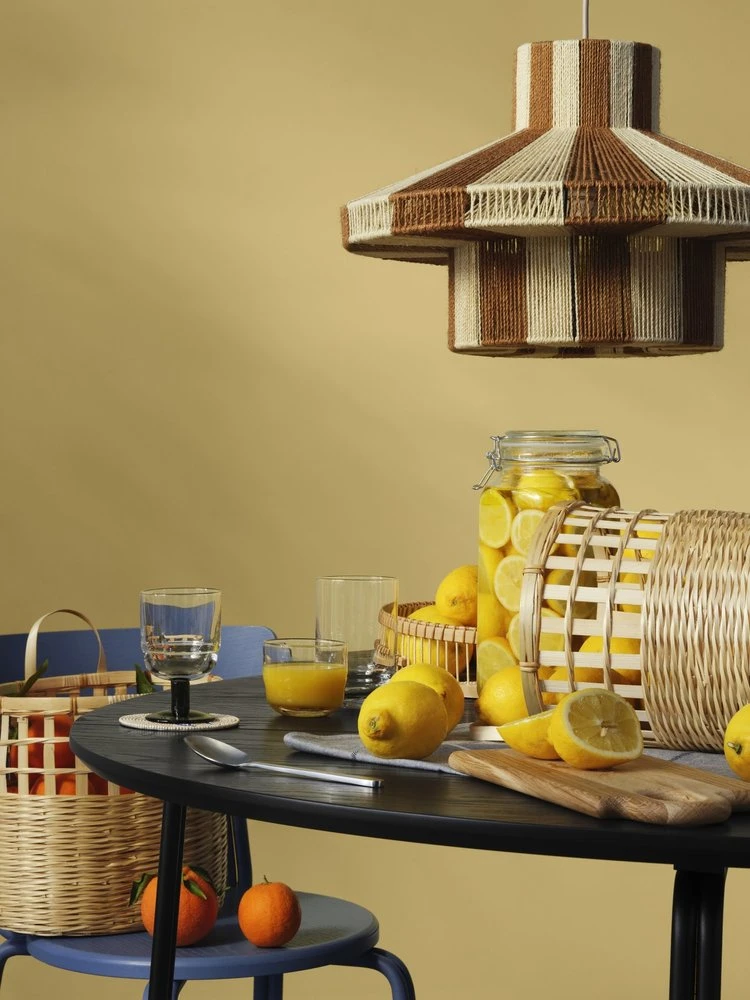 Broste Copenhagen Diana Lampenkap Bruin Ø45cm - 70195004 - Afbeelding 2