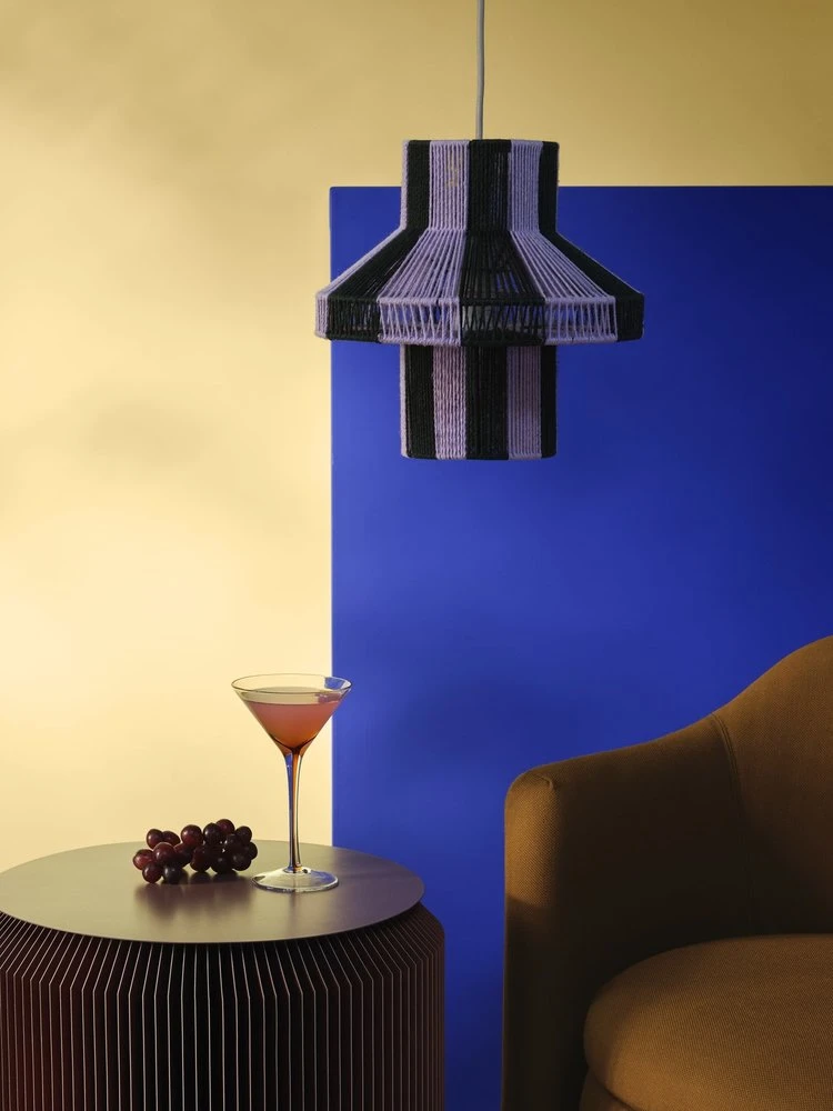 Broste Copenhagen Diana Lampenkap Paars Ø28cm - 70195003 - Afbeelding 2