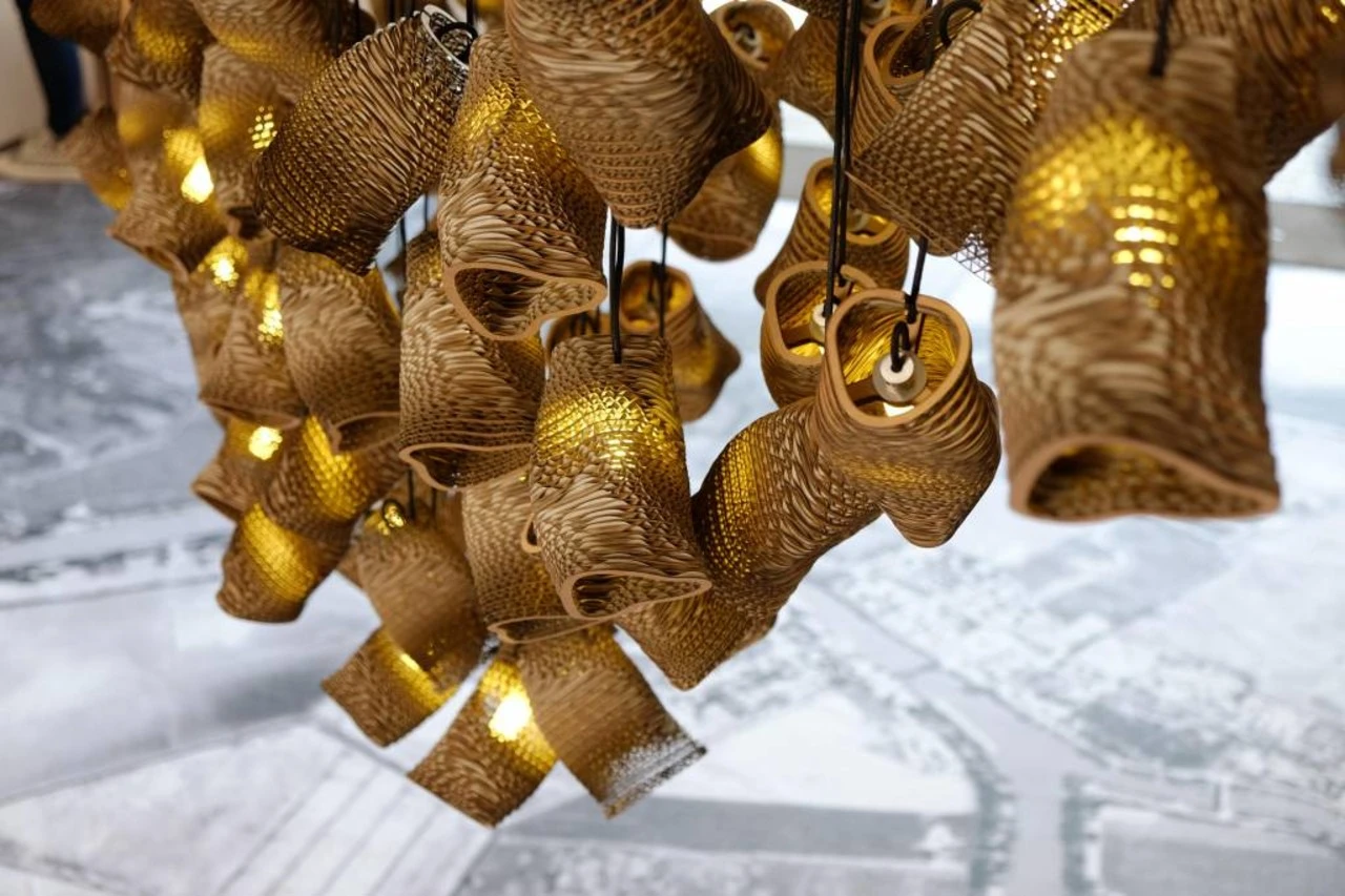 Graypants Moa Linear3 Hanglamp Bruin Ø15x54cm - Afbeelding 5