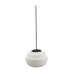 House Doctor Acorn Hanglamp Wit Glas Ø29cm