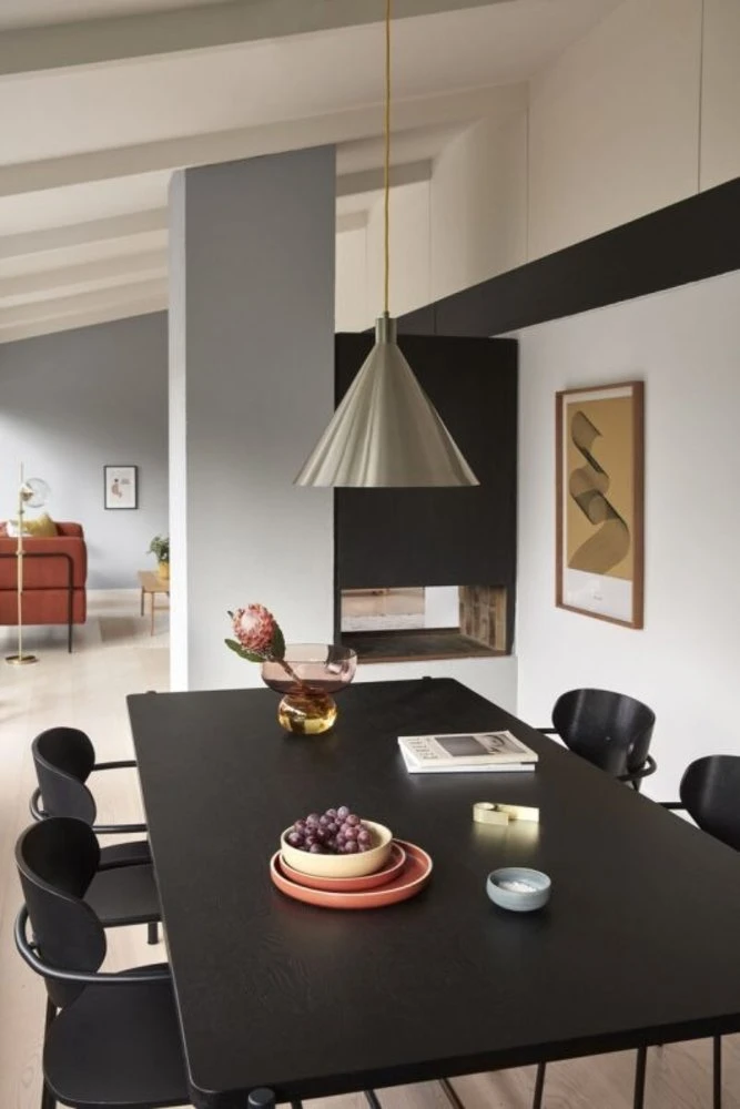 Hubsch Hanglamp Metaal - Nickel/geel - Afbeelding 5