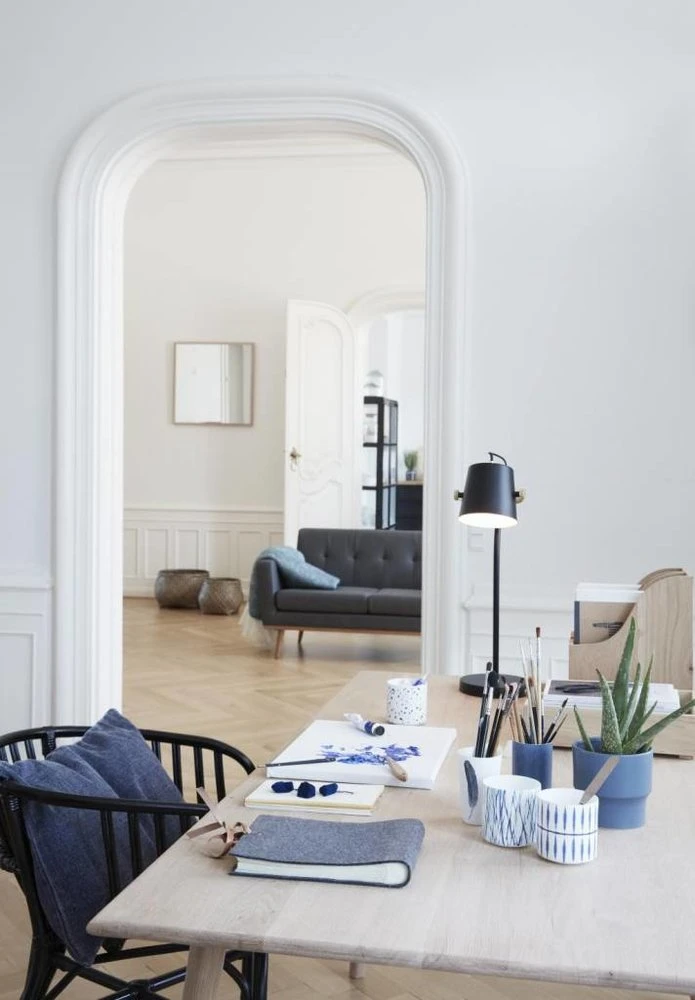 Hubsch Tafellamp Zwart Metaal 18x26xh58cm - Afbeelding 2