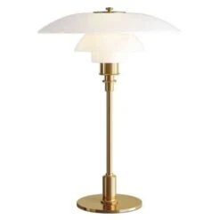 Louis Poulsen PH 3½-2½ Glas Tafellamp Messing - 5744611239