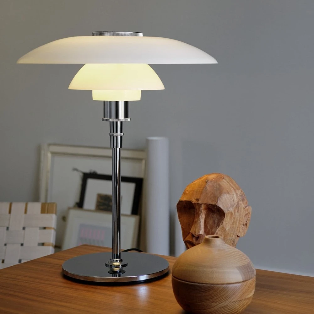 Louis Poulsen PH 4½-3½ Glas Tafellamp Chroom - 5744161501 - Afbeelding 3