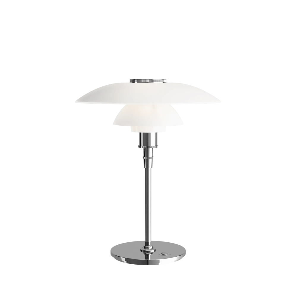 Louis Poulsen PH 4½-3½ Glas Tafellamp Chroom - 5744161501