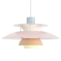 Louis Poulsen PH 5 Hanglamp Blue Rose Peach - 5741113060