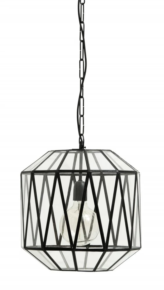 Nordal Ate Hanglamp Glas Triangels - Zwart