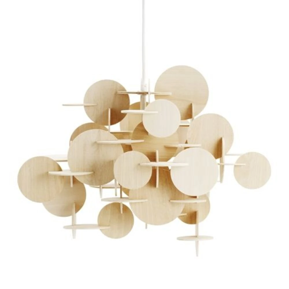 Normann Copenhagen Bau Small Hanglamp Nature Hout