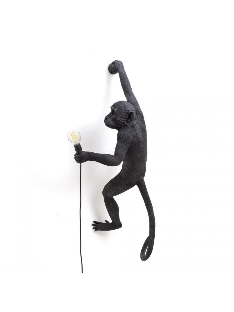 Seletti Monkey Lamp Hanging Right - Zwart - Afbeelding 2