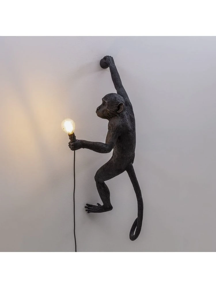 Seletti Monkey Lamp Hanging Right - Zwart - Afbeelding 3