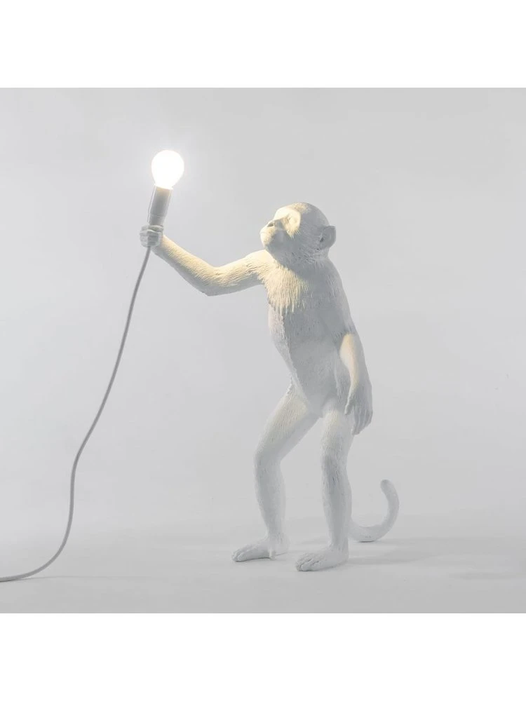 Seletti Monkey Lamp Standing - Wit - Afbeelding 2