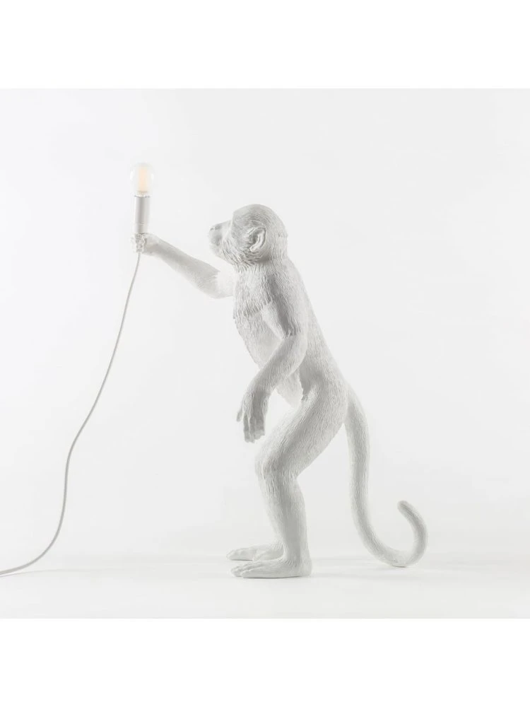 Seletti Monkey Lamp Standing - Wit - Afbeelding 4