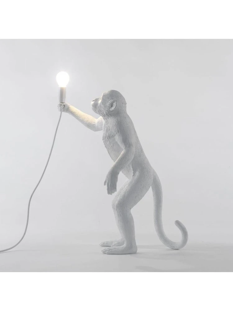 Seletti Monkey Lamp Standing - Wit - Afbeelding 5