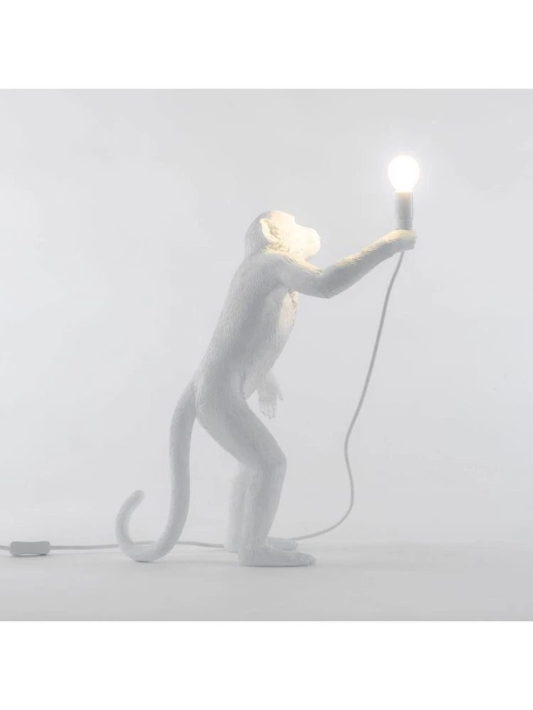 Seletti Monkey Lamp Standing - Wit - Afbeelding 9