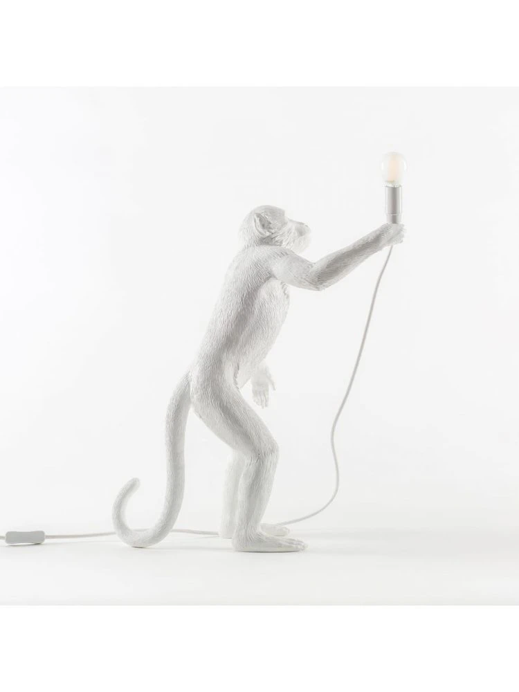 Seletti Monkey Lamp Standing - Wit - Afbeelding 10