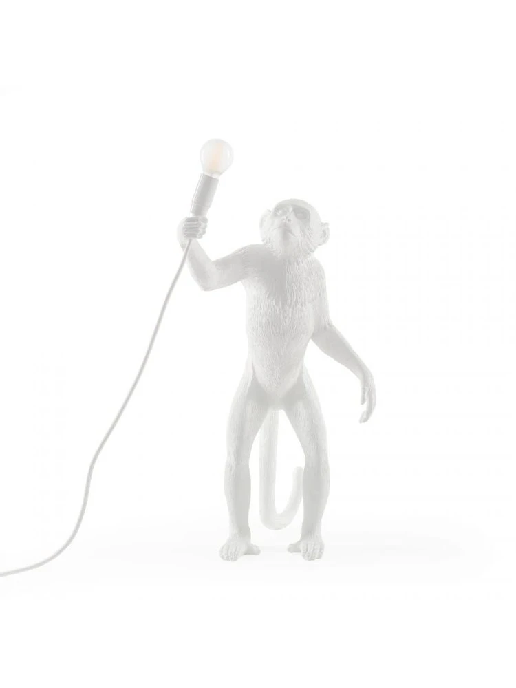 Seletti Monkey Lamp Standing - Wit